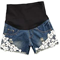 Maternity Denim Jeans Shorts Leggings Ajustable Maternity Banda para El Vientre Pantalones